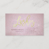 Chic Discount Coupon Makeup Beauty Salon Pink Gold (Rückseite)