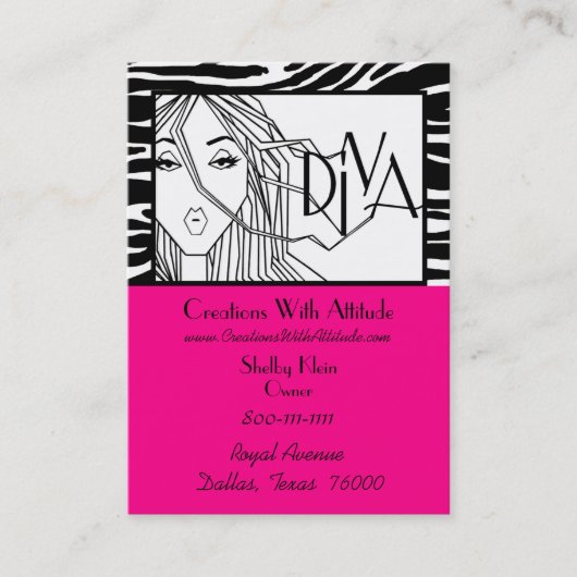 Chic DIVA Business Card Visitenkarte (Vorderseite)