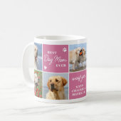 Chic DOG MAMA Personalisiert Rosa 7 FotoCollage Kaffeetasse (Vorderseite Links)