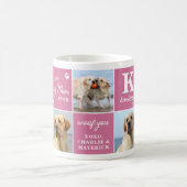Chic DOG MAMA Personalisiert Rosa 7 FotoCollage Kaffeetasse (Mittel)