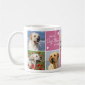 Chic DOG MAMA Personalisiert Rosa 7 FotoCollage Kaffeetasse (Links)