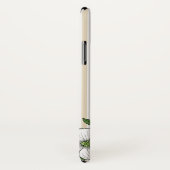 Chic Dogwood Blossoms & Stripes Monogramm Case-Mate iPhone Hülle (Hinten/Rechts)