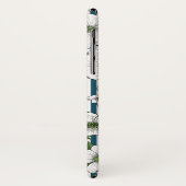 Chic Dogwood Blossoms & Stripes Muster Case-Mate iPhone Hülle (Hinten/Links)