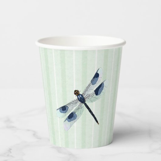 Chic Dragonfly Pappbecher (Rückseite)