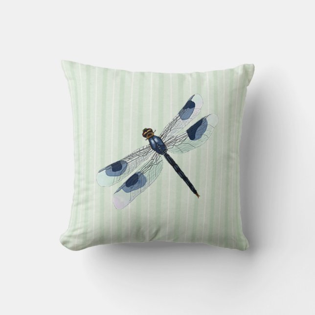 Chic Dragonfly Throw Kissen (Vorderseite)