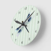 Chic Dragonfly Wall Clock Runde Wanduhr (Winkel)