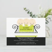 Chic DREIERGRUPPEN in der Einladung (Stehend Vorderseite)