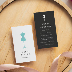 Chic Dress Form Seamstress Tailor Designer Visitenkarte