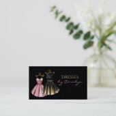 Chic Dress Tailor Business Card Visitenkarte (Stehend Vorderseite)