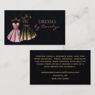 Chic Dress Tailor Business Card Visitenkarte