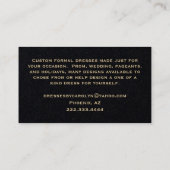 Chic Dress Tailor Business Card Visitenkarte (Rückseite)