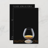 Chic Drink Dinner Vip Personalisierte Einladung (Vorne/Hinten)