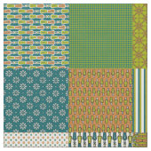 Chic Drums Imitats Patchwork Ethnisches Muster Stoff (Nahaufnahme)