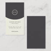 Chic Dual-Tone-Berufliche Visitenkarte (Vorne/Hinten)