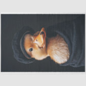 Chic Duckling in Black Hat Decoupage Seidenpapier (Vorderseite)