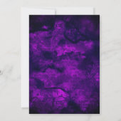 Chic dunkel lila Gold Glitzer Weihnachten Neues Ja (Rückseite)