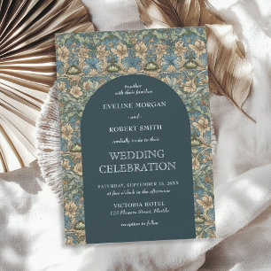 Chic dunkelpastellgrün Elfenbein Blumenstrauß Juge Einladung