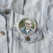 CHIC DUSKY GRAY GOLD AGATE BEILEID MEMORIAL FOTO BUTTON (Beispiel)