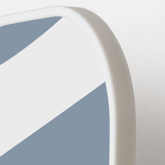 Chic Dusty Blue Streifen Streifen Streifen Persona Pickleball Schläger (Linke Seite)