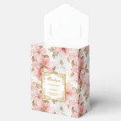 Chic Dusty Pink Gold Gastgeschenk Hochzeit Box Geschenkschachtel (Geöffnet)