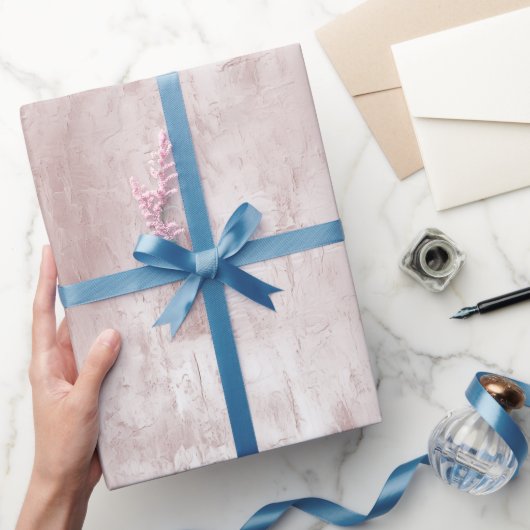 Chic Dusty Rose Blush Pink Wedding Geschenkpapier (Schenken)