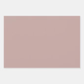 Chic Earth Tones Sand Cream Mauve Solid Color Geschenkpapier Set (Vorderseite 3)