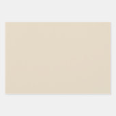 Chic Earth Tones Sand Cream Mauve Solid Color Geschenkpapier Set (Vorderseite 2)