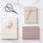 Chic Earth Tones Sand Cream Mauve Solid Color Geschenkpapier Set<br><div class="desc">Ein wunderschönes Farbtrio aus Sand,  Creme und Lila,  die Papiertücher verpacken. Ein Kompliment an Ihre Geschenke für jeden besondere Anlass,  jede Veranstaltung oder Feiertage.</div>