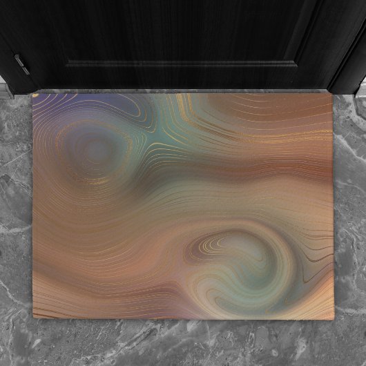 Chic Earthy Strata | Natural Agate Welcome-Ish Fußmatte