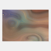 Chic Earthy Strata | Natürlicher Kupferstein Agate Geschenkpapier Set (Vorderseite 2)