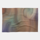 Chic Earthy Strata | Natürlicher Kupferstein Agate Geschirrtuch (Horizontal)