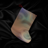 Chic Earthy Strata | Natürlicher Kupferstein Agate Kleiner Weihnachtsstrumpf