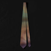 Chic Earthy Strata | Natürlicher Kupferstein Agate Krawatte