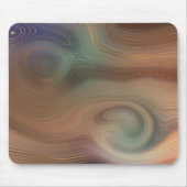 Chic Earthy Strata | Natürlicher Kupferstein Agate Mousepad (Vorne)