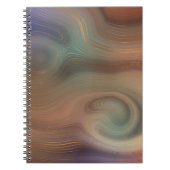 Chic Earthy Strata | Natürlicher Kupferstein Agate Notizblock (Vorderseite)