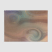 Chic Earthy Strata | Natürlicher Kupferstein Agate Seidenpapier (Vorderseite)