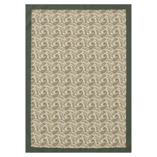 Chic Earthy Swirl Tablecloth Boho Style für die Ma Tischdecke (Vorderseite)