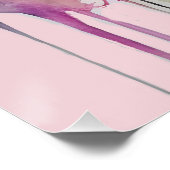 Chic Eau De Fabulous maßgeschneidertes Wasserfarbe Poster (Ecke)