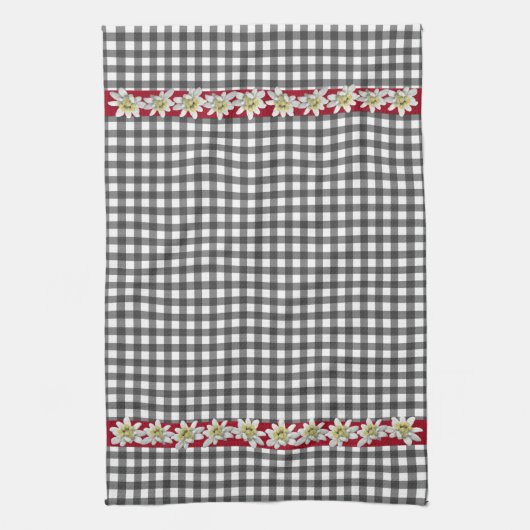 Chic Edelweiss Gingham Küchentuch (Vertikal)