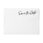 Chic EDITABLE FARBE Save the Date Rücksendeadresse (Rückseite)