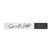 Chic EDITABLE FARBE Save the Date Rücksendeadresse (Person)