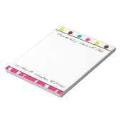 Chic Editor von Young, Hübsch und wild Notizblock (Rotiert)