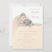 Chic Edwardian Prallplatten-Braut-Vintages Einladung (Rückseite)