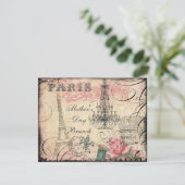 Chic Eiffelturm & Chandelier Mother-Day Brunch Einladung (Stehend Vorderseite)