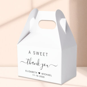 Chic Ein Süßes Dankeschön Hochzeit Geschenkschachtel