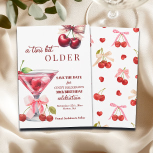 Chic Ein Tini Bisschen Älter Cherry Martini 39. Ge Save The Date