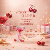 Chic Ein Tini Bisschen Älterer Kirsch Martini 22.  Acryleinladungen