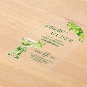 Chic Ein Tini Bisschen Älterer Lime Martini 47. Ge Acryleinladungen (Ablage )