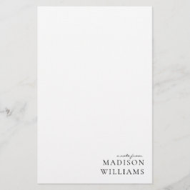 Chic Eine Notiz Von Script-Typografie Papierwaren Briefpapier