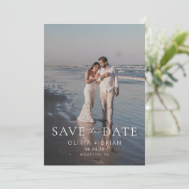 Chic + Einfache moderne Save the Date Foto-Karte